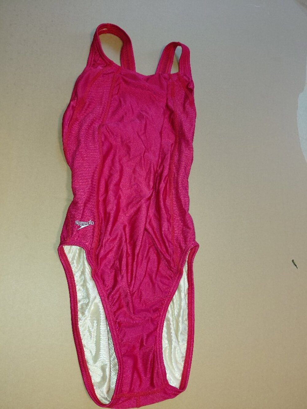 Speedo Red Vintage High Thigh One Piece Swimsuit Women's Size 10/36